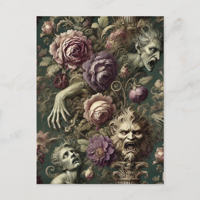 The After Hours Reliquary – Gothic Victorian Holiday Postcard (Front)