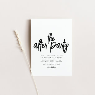 The After Party Wedding Late Night Invitation