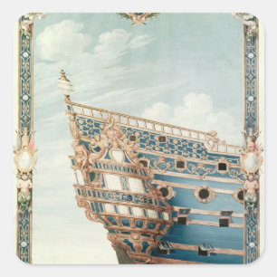 The Aftercastle of 'Le Soleil Royal' Square Sticker