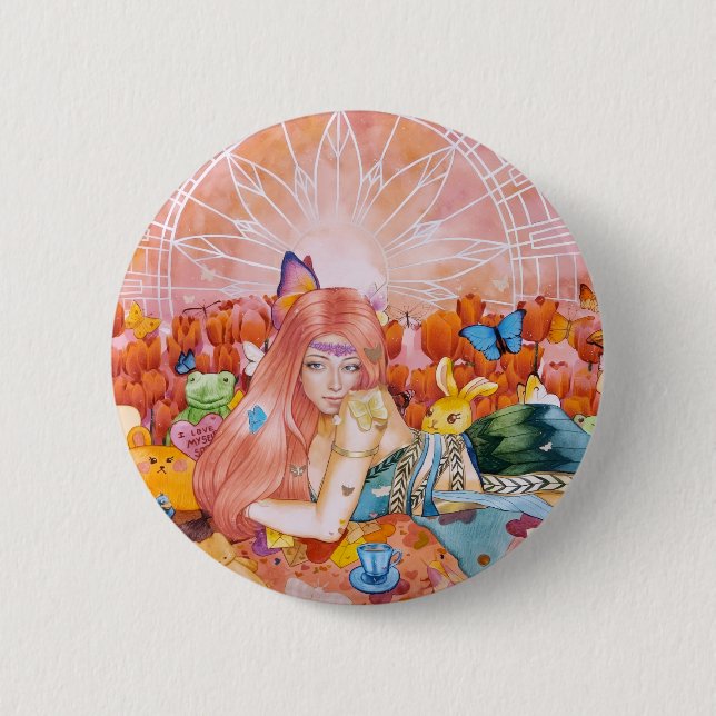 The Afternoon 6 Cm Round Badge (Front)