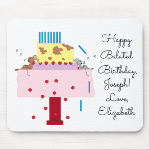 The Afternoon Nap- Belated Birthday:   Mouse Mat