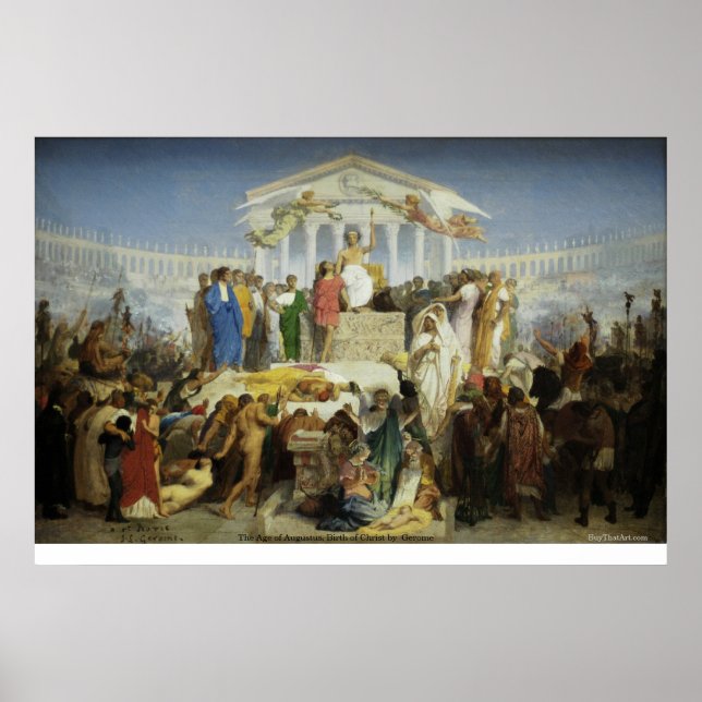The Age of Augustus, Birth of Christ by Gerome Poster (Front)