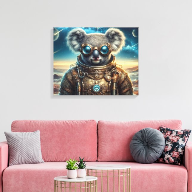 THE AGE OF STEEL-KOALA 4 CANVAS PRINT (Insitu(LivingRoom))