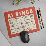The AI Bingo Mouse Mat<br><div class="desc">Searching for the perfect office gift that brings fun (and a touch of friendly competition) to tedious meetings? Look no further—our AI Buzzword Bingo Mousepad transforms every jargon-filled conference into an entertaining game of mental bingo! The eye-catching coral-red background showcases a classic bingo grid of trending AI terms—from “Deepfake” and...</div>