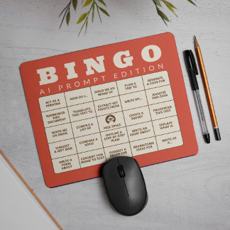 The AI Bingo - Prompt edition - Make your own Mouse Mat