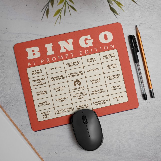 The AI Bingo - Prompt edition - Make your own Mouse Mat (Creator Uploaded)