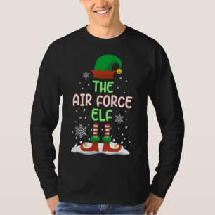 The Air Force Elf Funny Family Matching Christmas T-Shirt