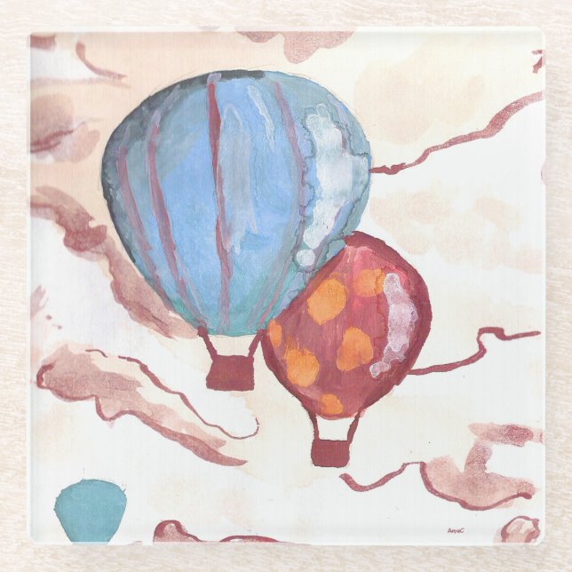 The Air I Breathe by AnyaC Glass Coaster (Front)