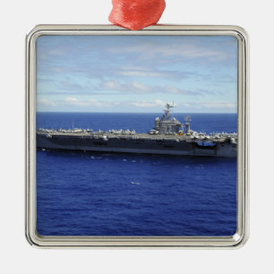 The aircraft carrier USS Abraham Lincoln 2 Metal Tree Decoration