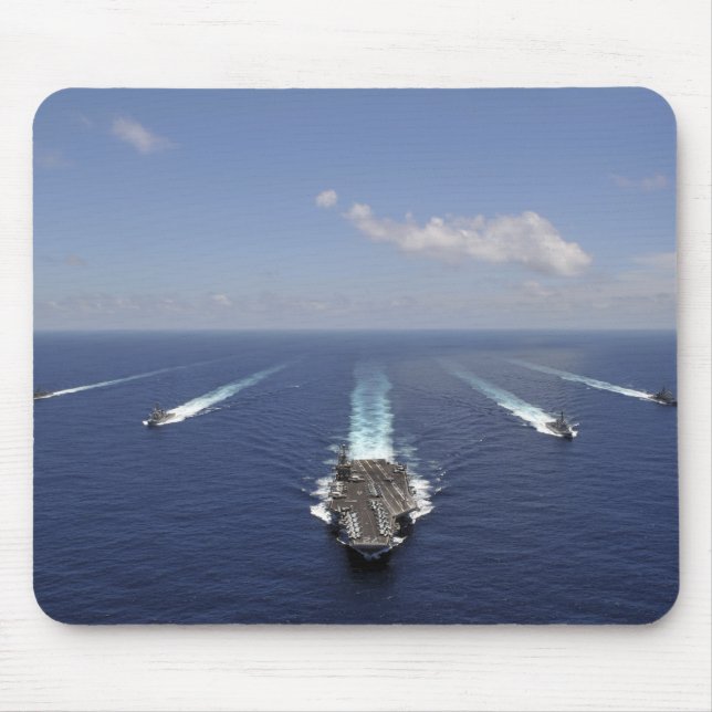 The aircraft carrier USS Abraham Lincoln Mouse Mat (Front)