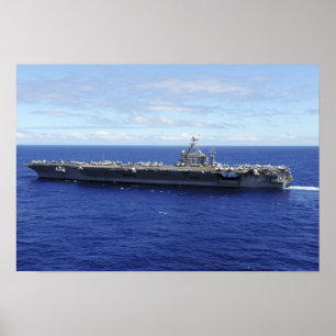 The aircraft carrier USS Abraham Lincoln Poster