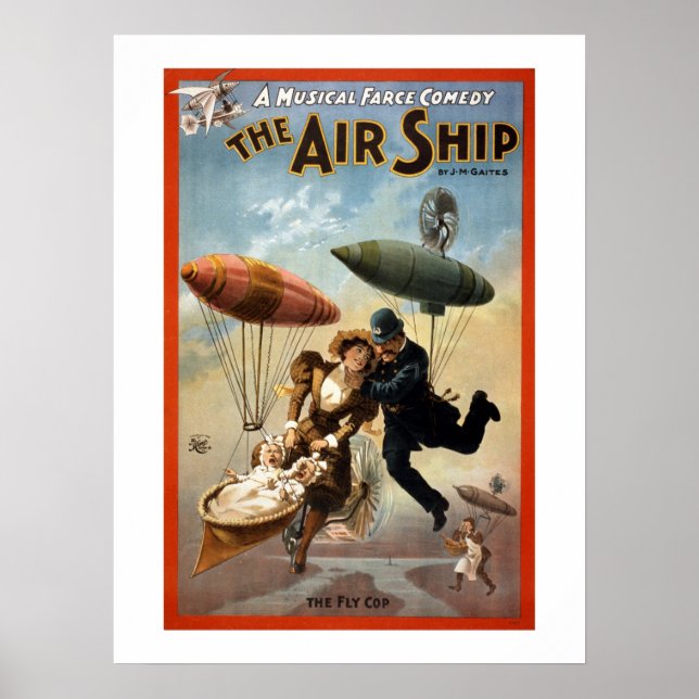 The Airship Vintage Theatre Poster. Poster (Front)