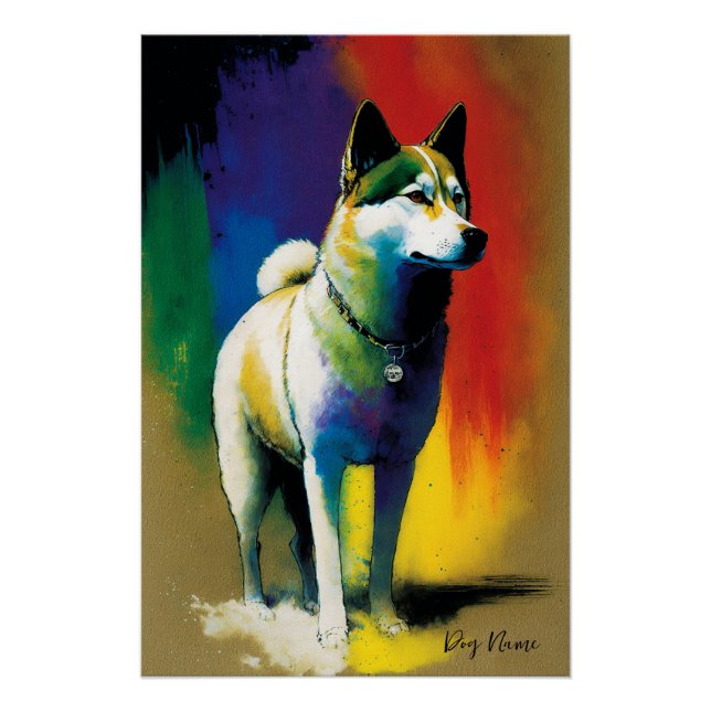 The Akita Dog - Composition 009 Poster (Front)