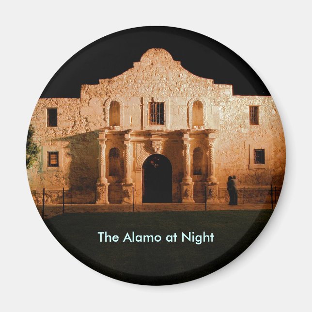 The Alamo at Night Magnet (Front)
