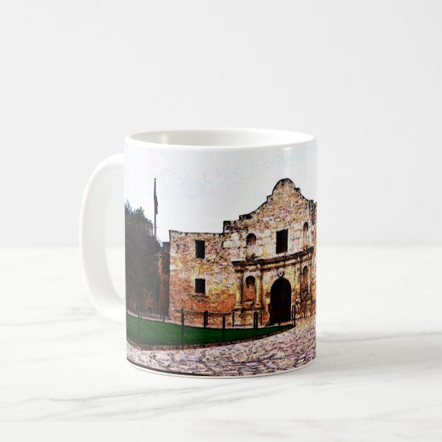The Alamo Coffee Mug (Front Left)