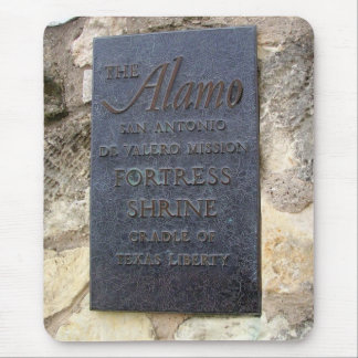 The Alamo Fortress-Shrine Plaque Mouse Mat
