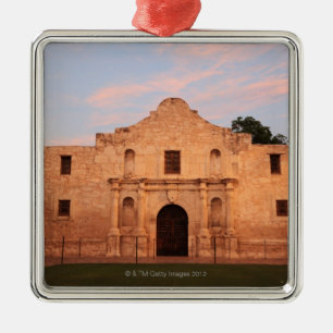 The Alamo Mission in modern day San Antonio, 2 Metal Tree Decoration