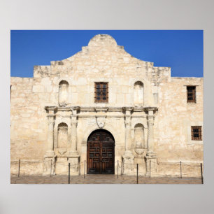 The Alamo Mission in modern day San Antonio, 3 Poster