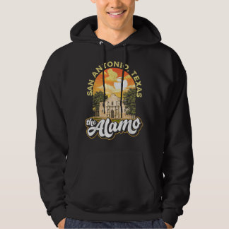 The Alamo San Antonio Texas Mission Vintage Retro Hoodie