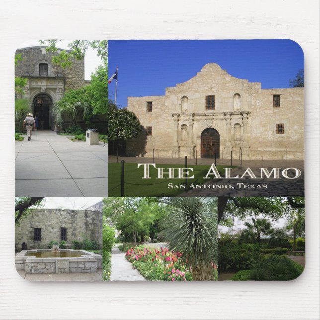 The Alamo, San Antonio, Texas Mouse Mat (Front)