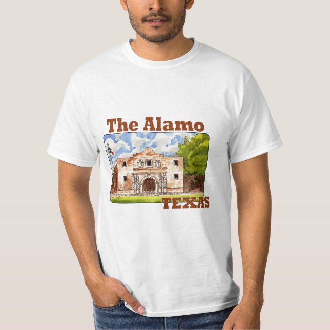 The Alamo, San Antonio Texas T-Shirt (Front)