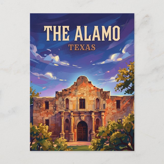 The Alamo Texas Postcard (Front)