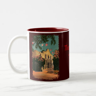 The Alamo Vintage Texas Coffee Mug