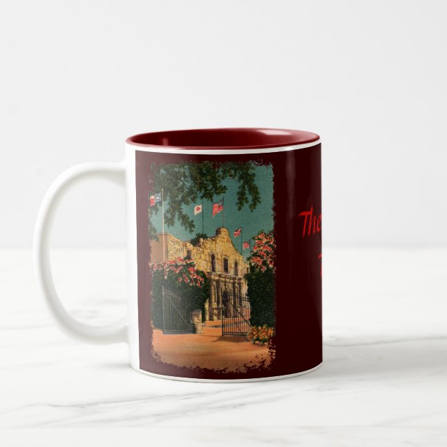 The Alamo Vintage Texas Coffee Mug (Left)