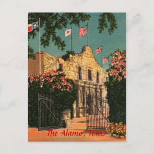 The Alamo Vintage Texas Postcard