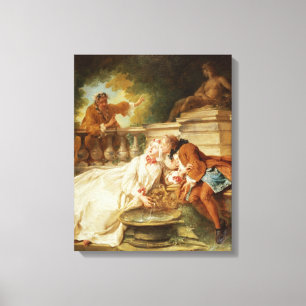 The Alarm, 1723 (oil on canvas) Canvas Print