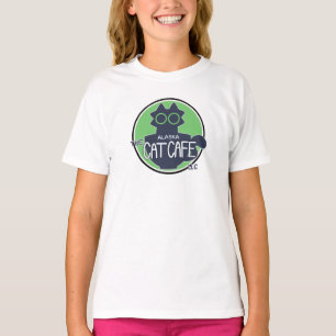 The Alaska Cat Cafe Classic Logo Design T-Shirt