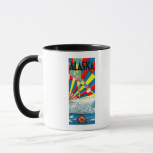 The Alaska Line Steamship Poster Mug