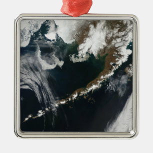 The Alaskan Peninsula and Aleutian Islands Metal Tree Decoration