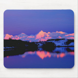 The Alaskan Range is adjacent to Mt. Denali, Mouse Mat