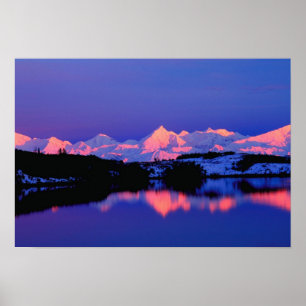 The Alaskan Range is adjacent to Mt. Denali, Poster
