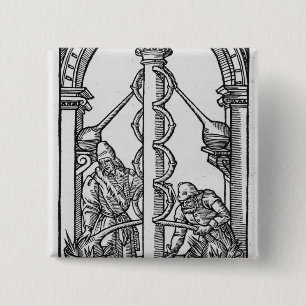 The Alchemist at Work 15 Cm Square Badge