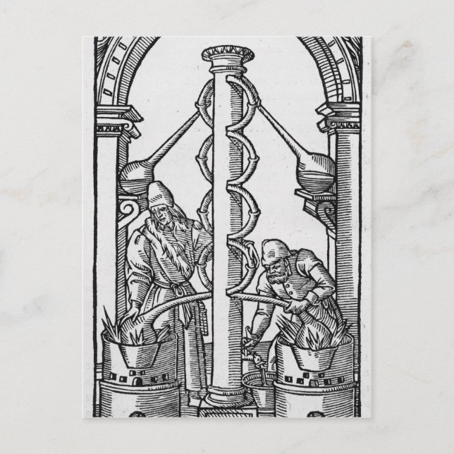 The Alchemist at Work Postcard (Front)