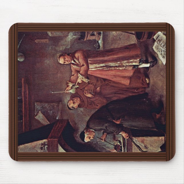 The Alchemist By Longhi Pietro (Best Quality) Mouse Mat (Front)