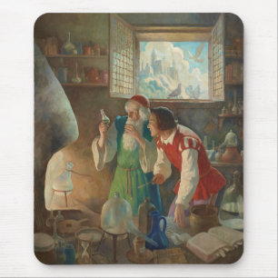 The Alchemist, c. 1937 by N.C. Wyeth Mouse Mat