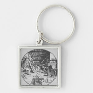 The Alchemist in his Laboratory, from 'Amphitheatr Key Ring