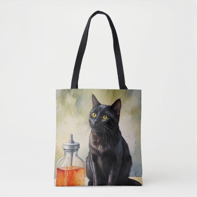 The Alchemist’s Cat Tote Bag (Front)