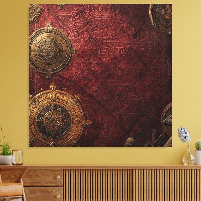 The Alchemist’s Chartroom Canvas Print (Insitu(LivingRoom))