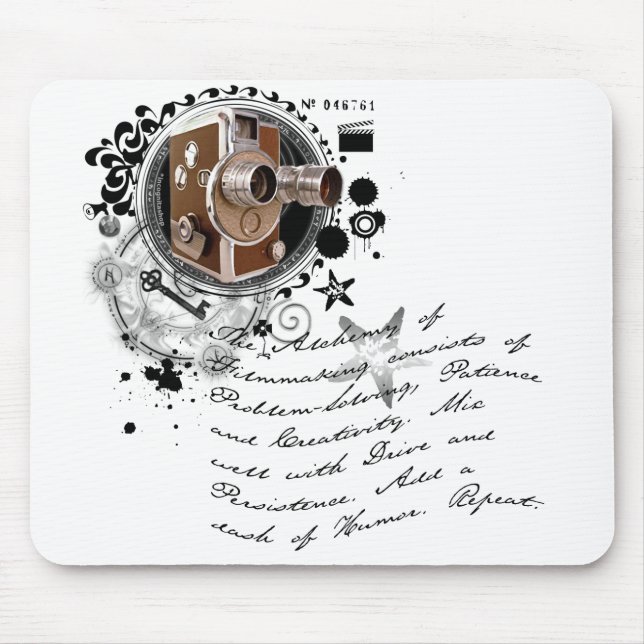 The Alchemy of Filmmaking Mouse Mat (Front)
