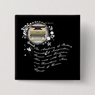 The Alchemy of Writing 15 Cm Square Badge