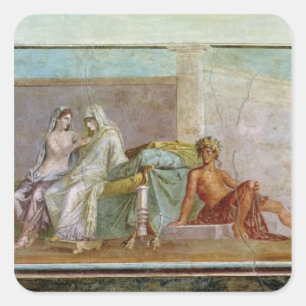The Aldobrandini Wedding, 27 BC-14 AD Square Sticker