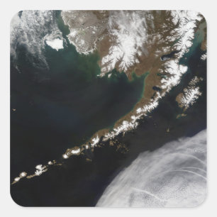 The Aleutian Islands and the Alaskan peninsula Square Sticker