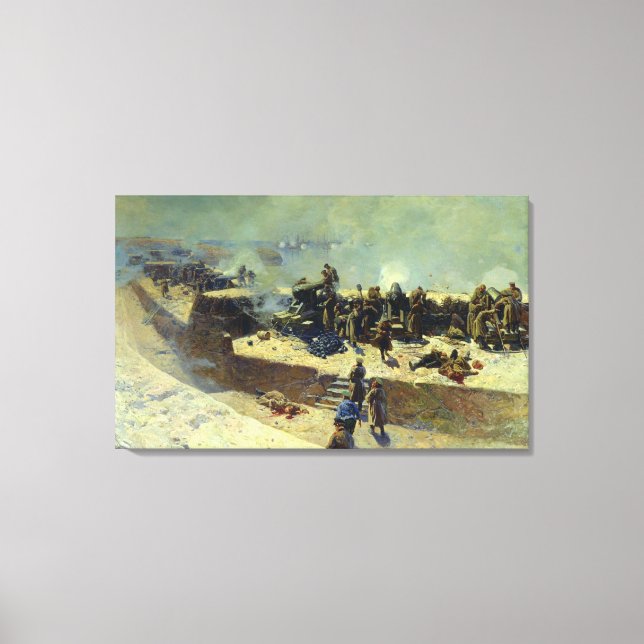 The Alexander battery attacking the Canvas Print (Front)