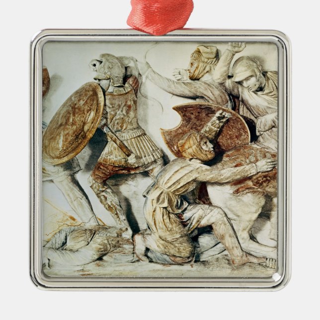 The Alexander Sarcophagus Metal Tree Decoration (Front)