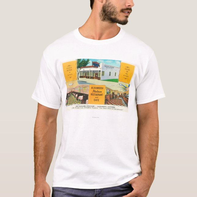 The Alhambra Italian Restaurant & Caf� T-Shirt (Front)