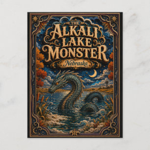 The Alkali Lake Monster Nebraska Popcut Legends Postcard